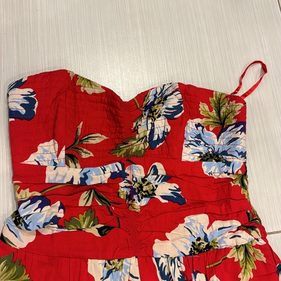 Band of Gypsies Collective NWT Strapless Jumpsuit W/wide legs and smocked back. - Picture 7 of 15